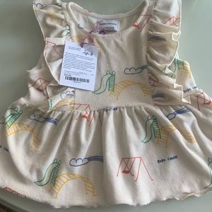 NWT Bobo Choses Playground Ruffle Top